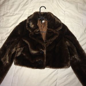 🍫🍫 Dark brown faux fur coat 😻